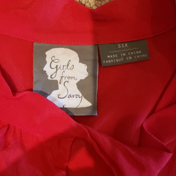 Girls from Savoy Red Dress, size 6 - Picture 2 of 7